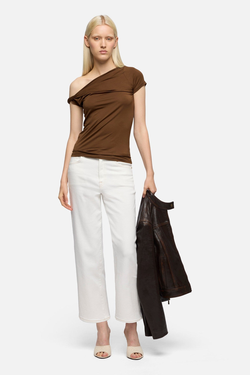 7 For All Mankind STOVEPIPE STRAIGHT ANKLE in Luxe Vintage Sugar outlook