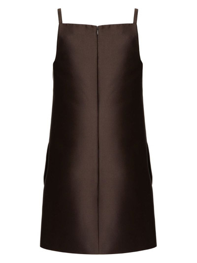 Valentino square-neck silk minidress outlook