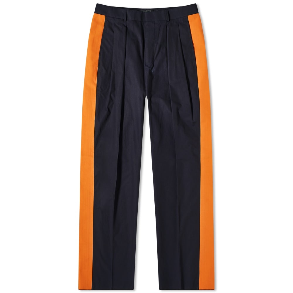 Valentino Side Stripe Cotton Trouser - 1