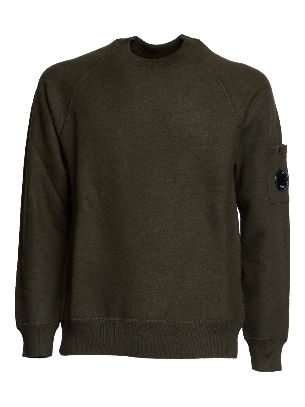 felted crew-neck sweatshirt - 1