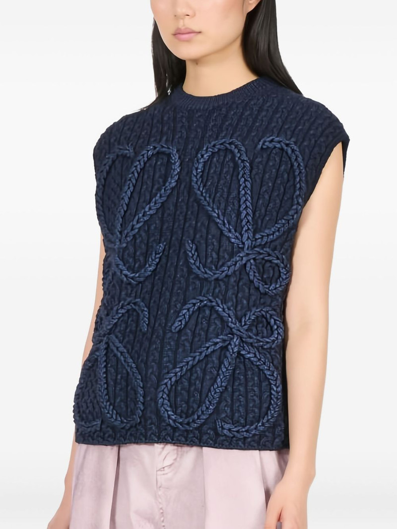 cable-knit vest 1