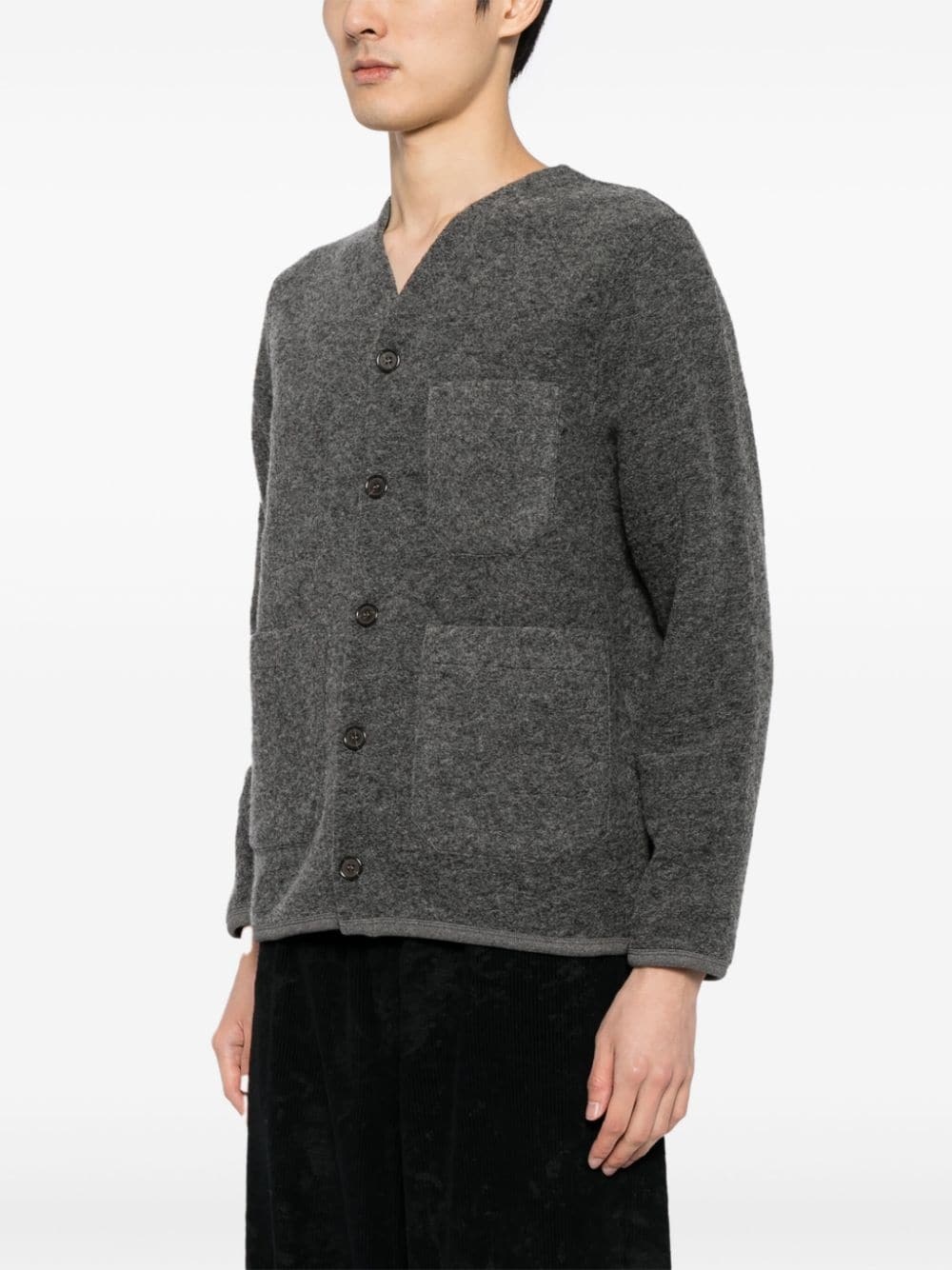 fleece cardigan - 3