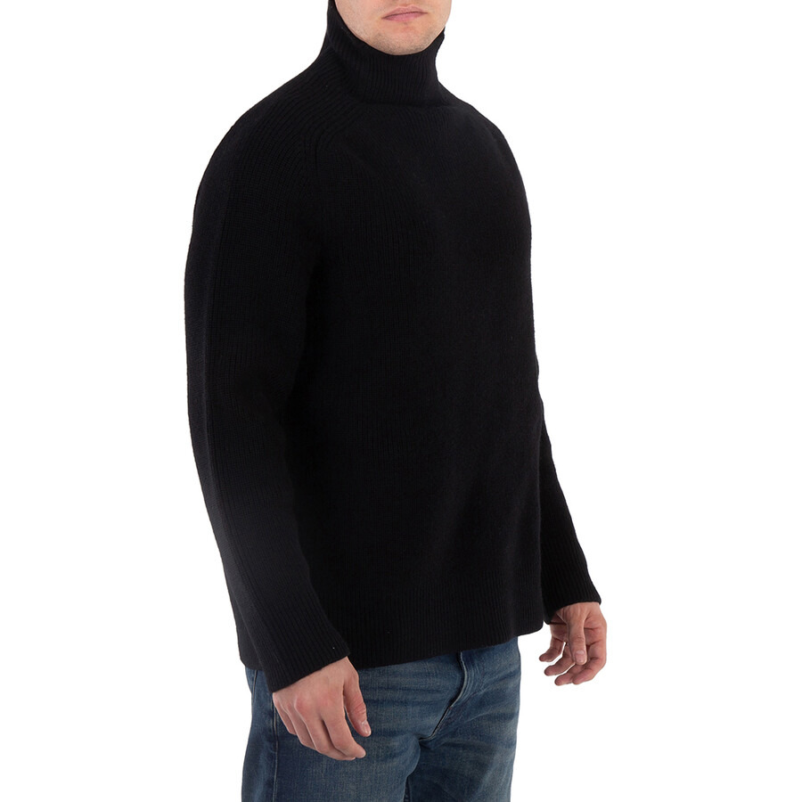 OAMC Men's Black High-Neck Wool Jumper - 3