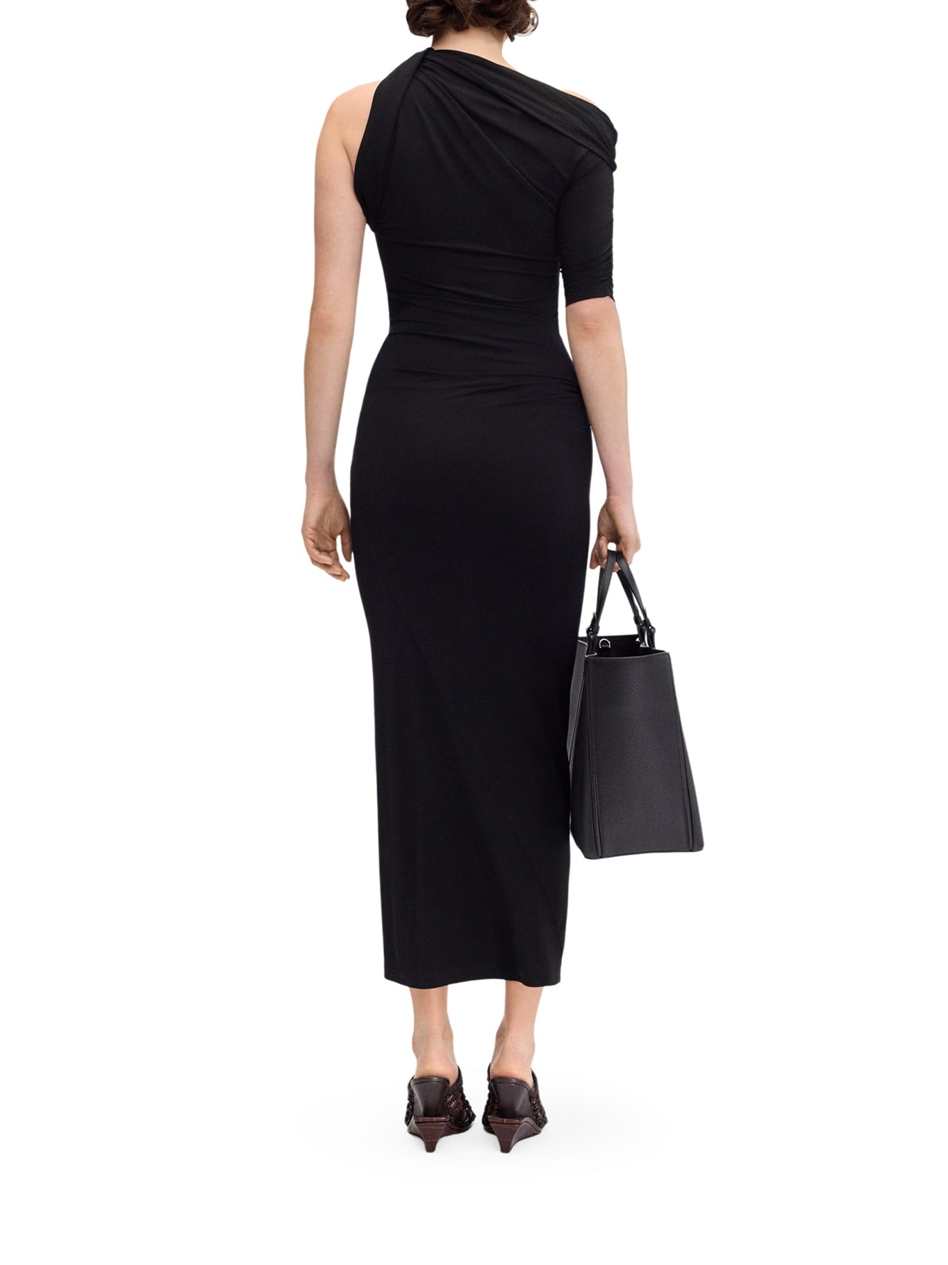 DRAPED MIDI DRESS - 3