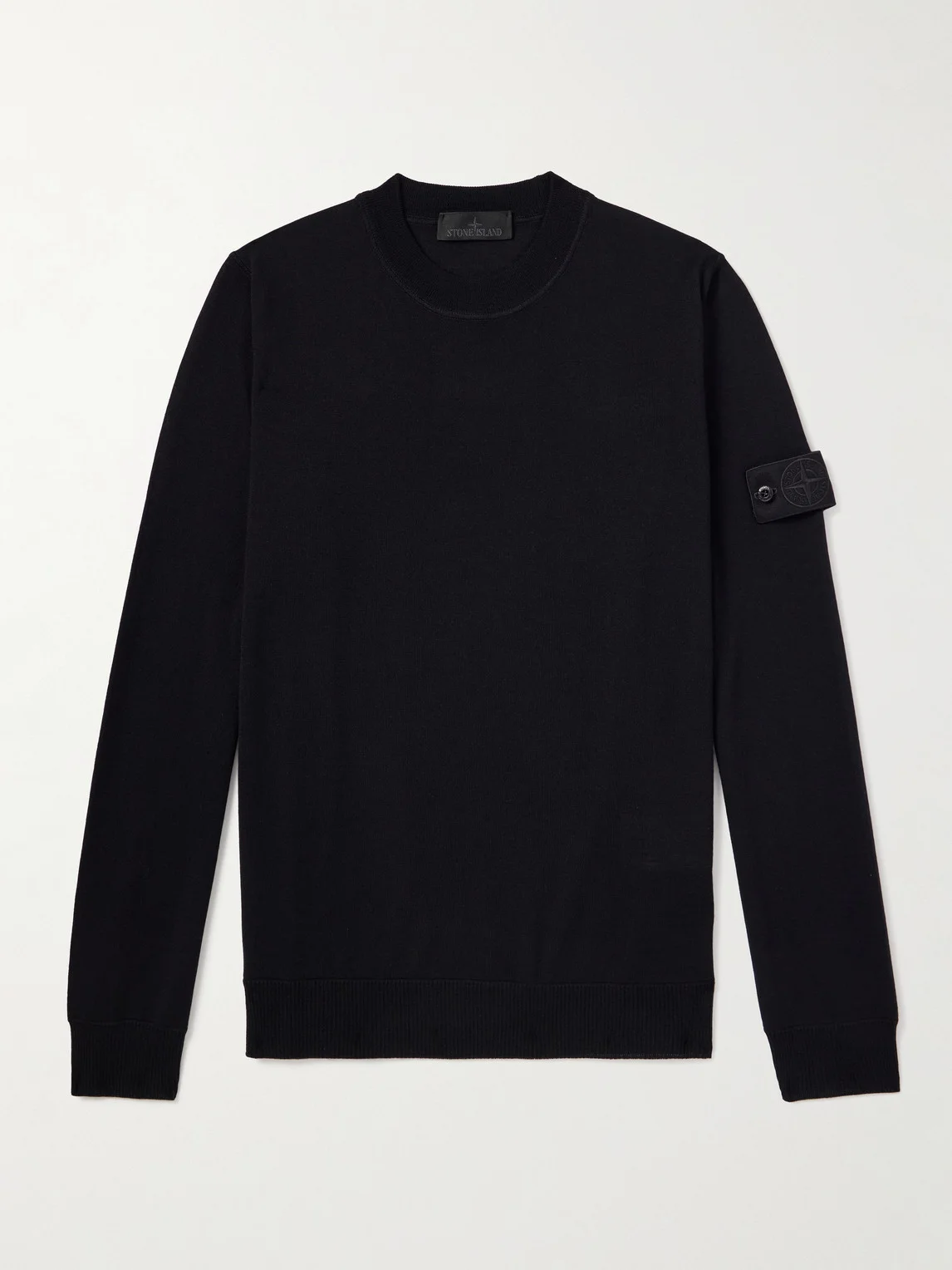 Ghost Logo-Appliquéd Virgin Wool Sweater - 1