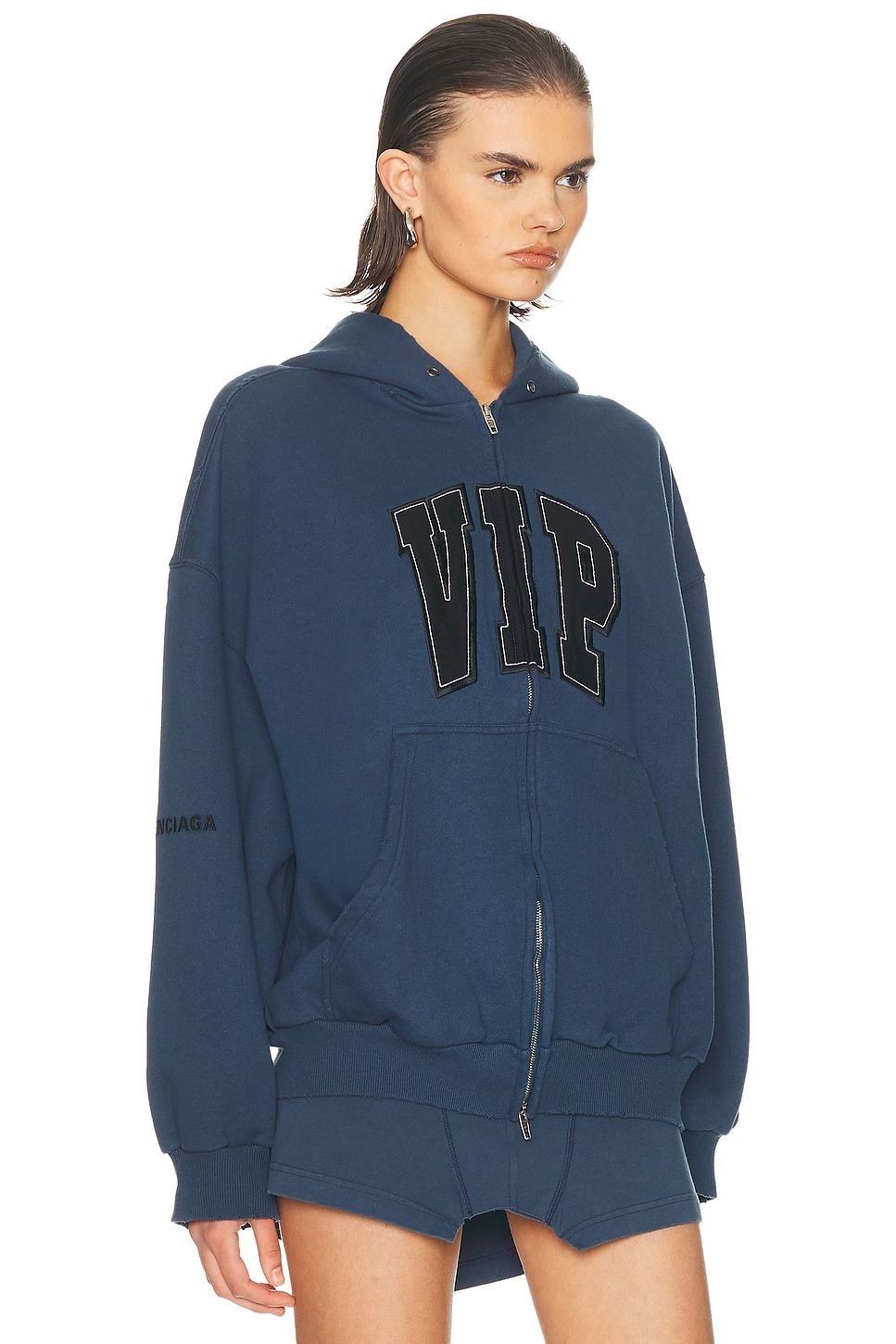 Shifted Zip Up Hoodie - 2
