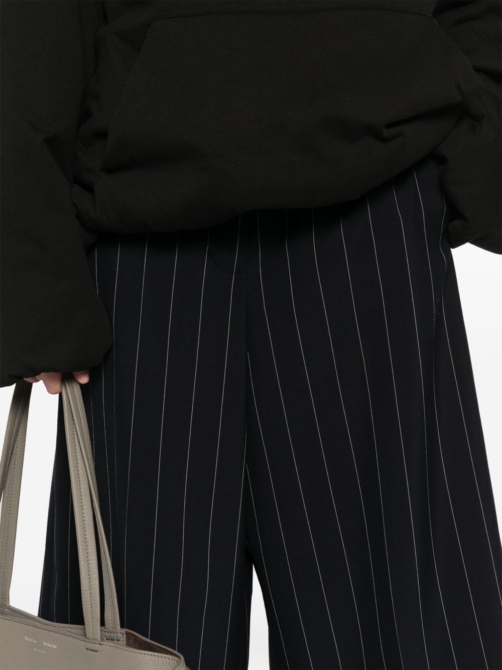 pinstriped tailored shorts - 5