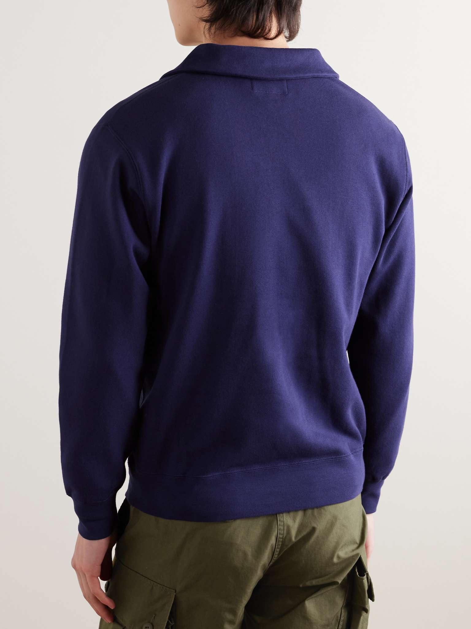Cotton-Jersey Half-Zip Sweatshirt - 3