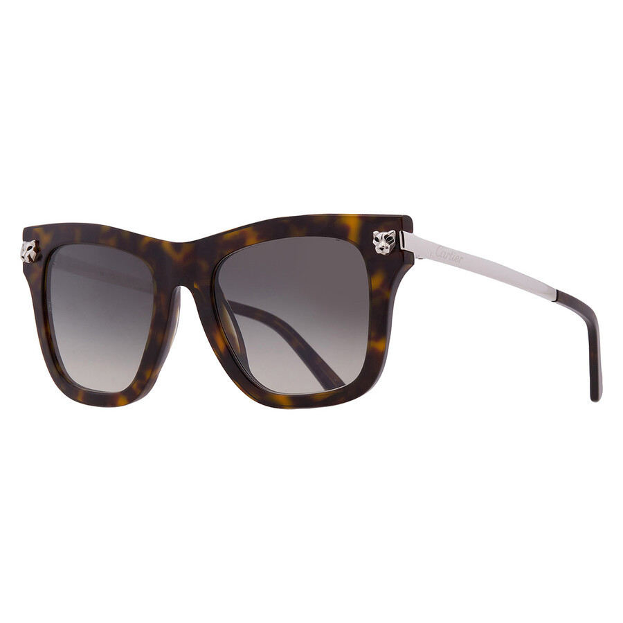 Cartier Panthere de Cartier Grey Cat Eye Ladies Sunglasses CT0025S 002 50 - 2