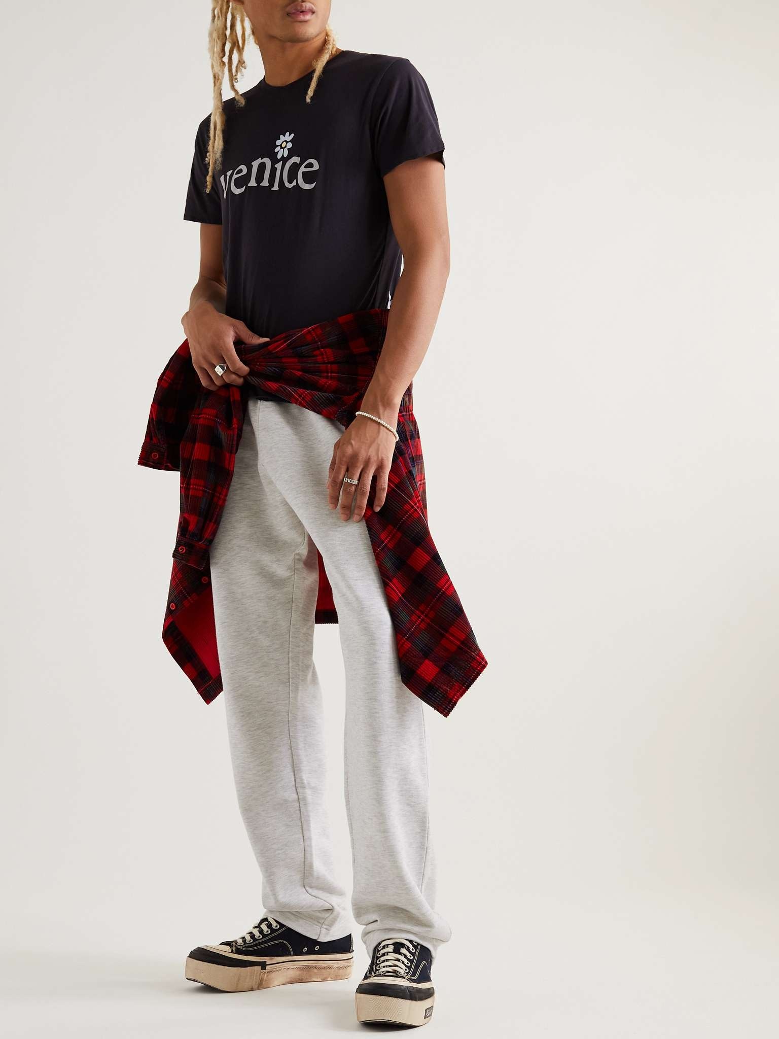 Straight-Leg Cotton-Jersey Sweatpants - 2