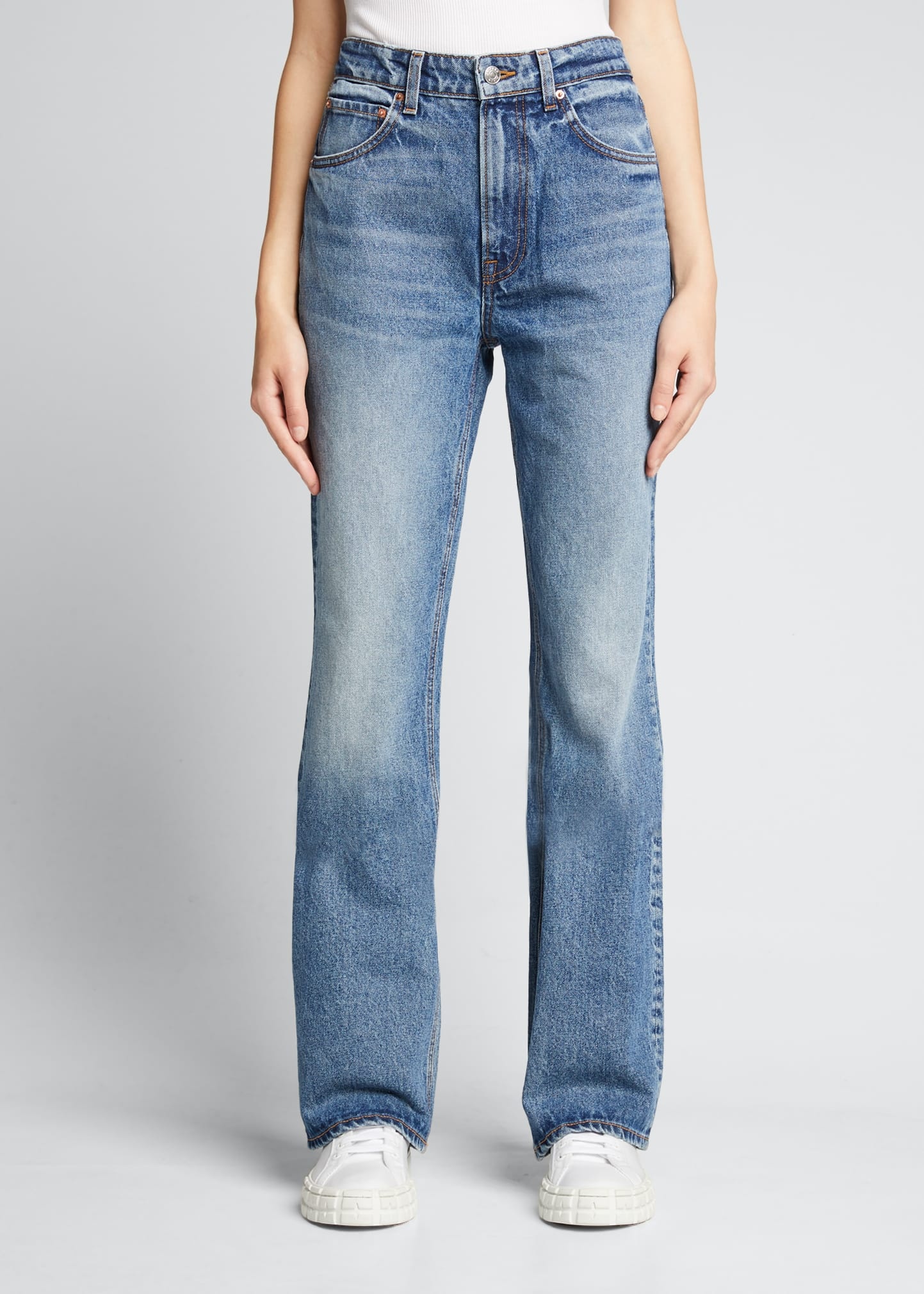 Melanie High-Rise Boot-Cut Jeans - 4