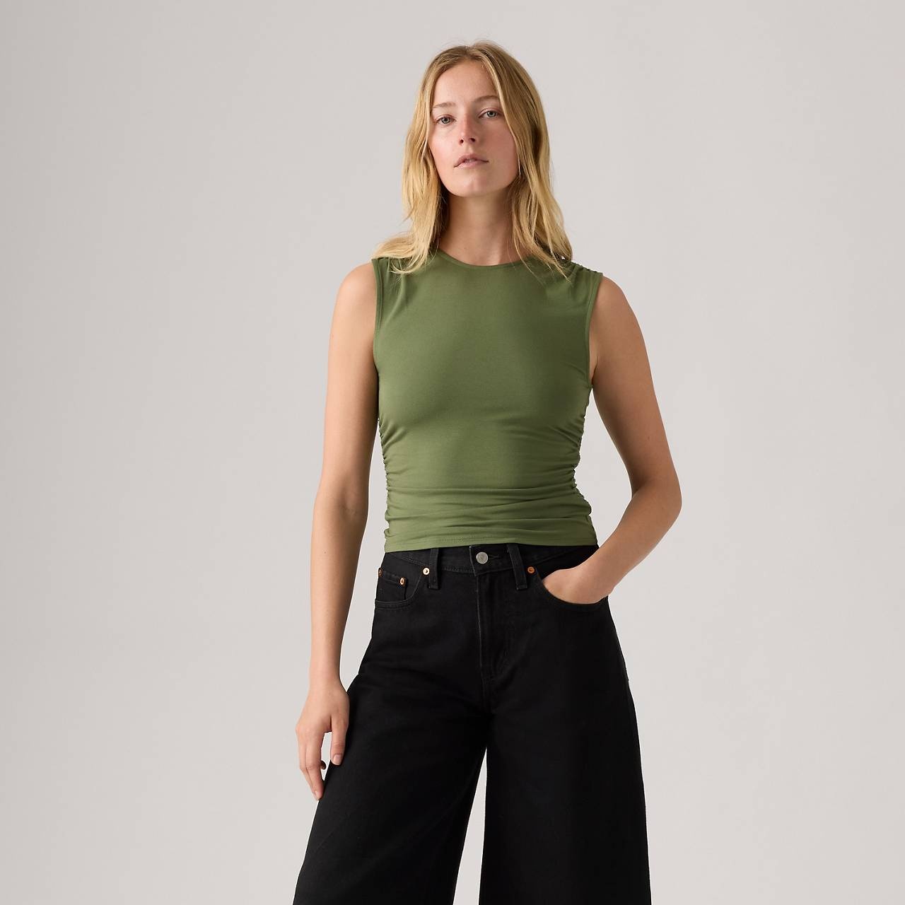 CRYSTAL RUCHED TOP - 1