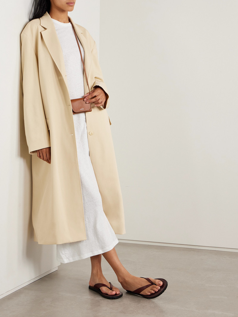 The Frankie Shop Tribeca Oversized Woven Coat outlook