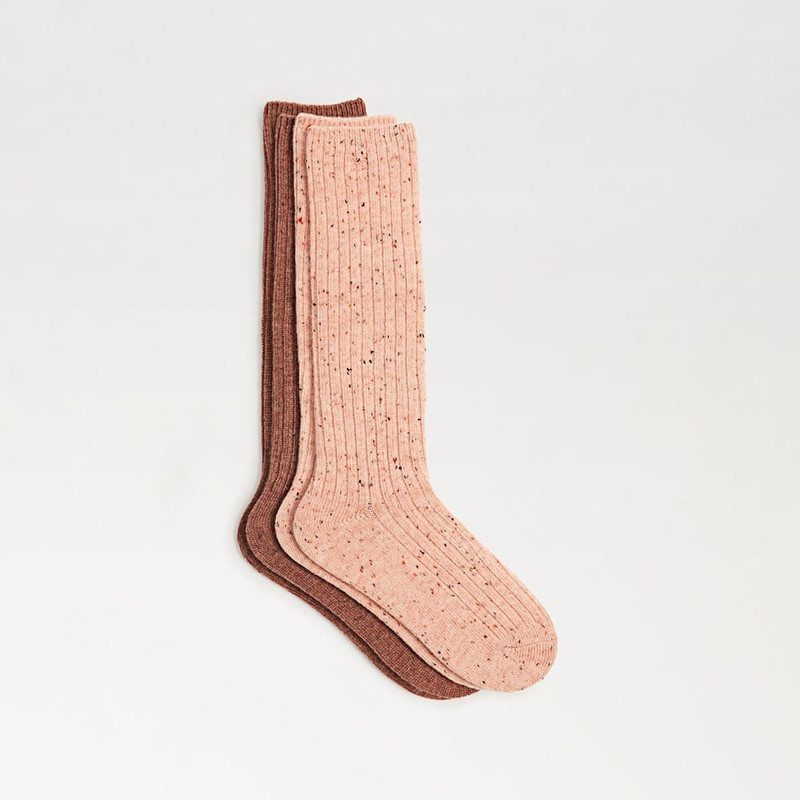 2 Pack Sparkle Rib Slouchy Socks 1