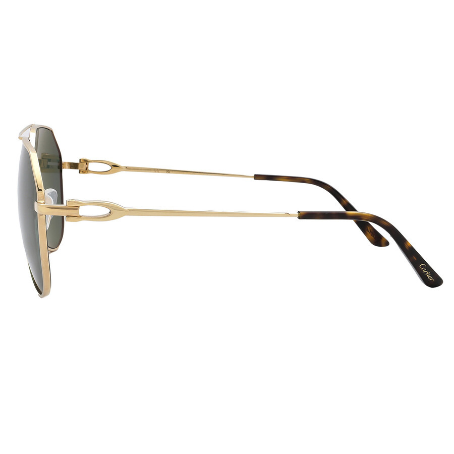 Cartier Polarized Green Pilot Men's Sunglasses CT0364S 002 59 - 4