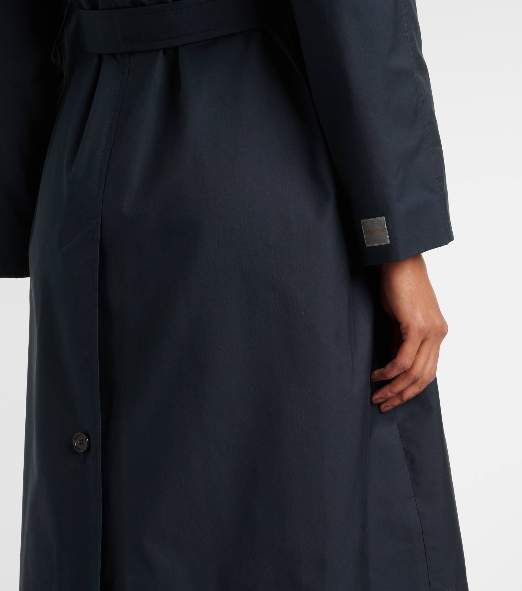 Orleans cotton-blend twill coat - 5