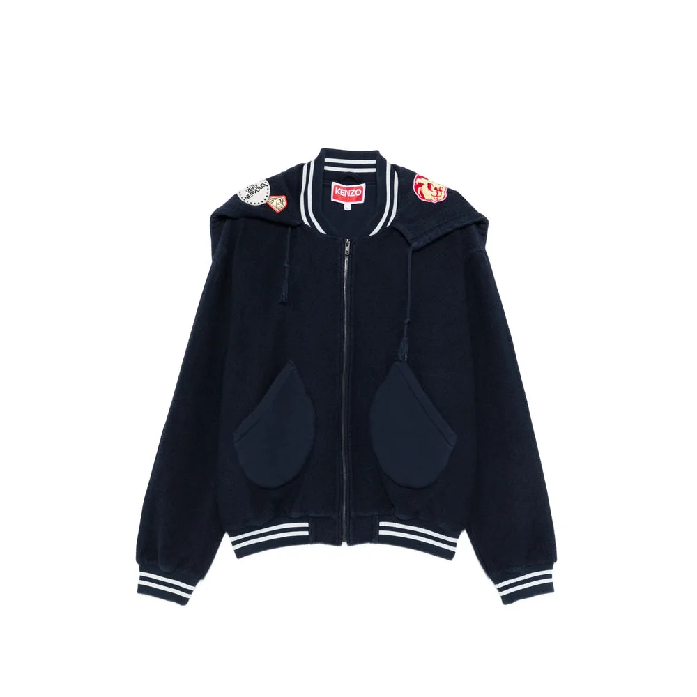 Kenzo Blue Jackets - Bomber Jackets Men - 1