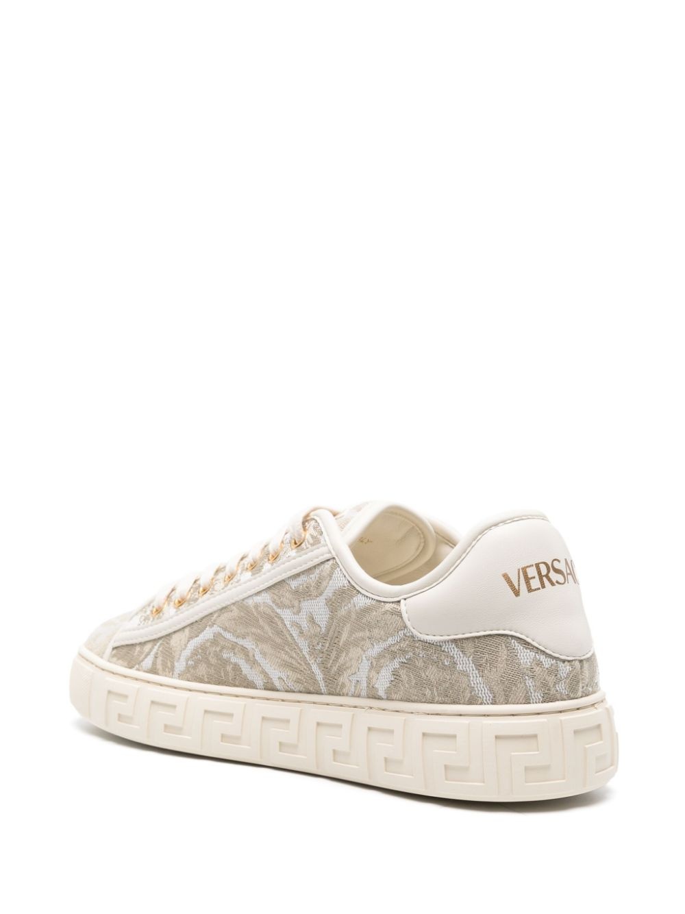Barocco Greca jacquard sneakers - 3