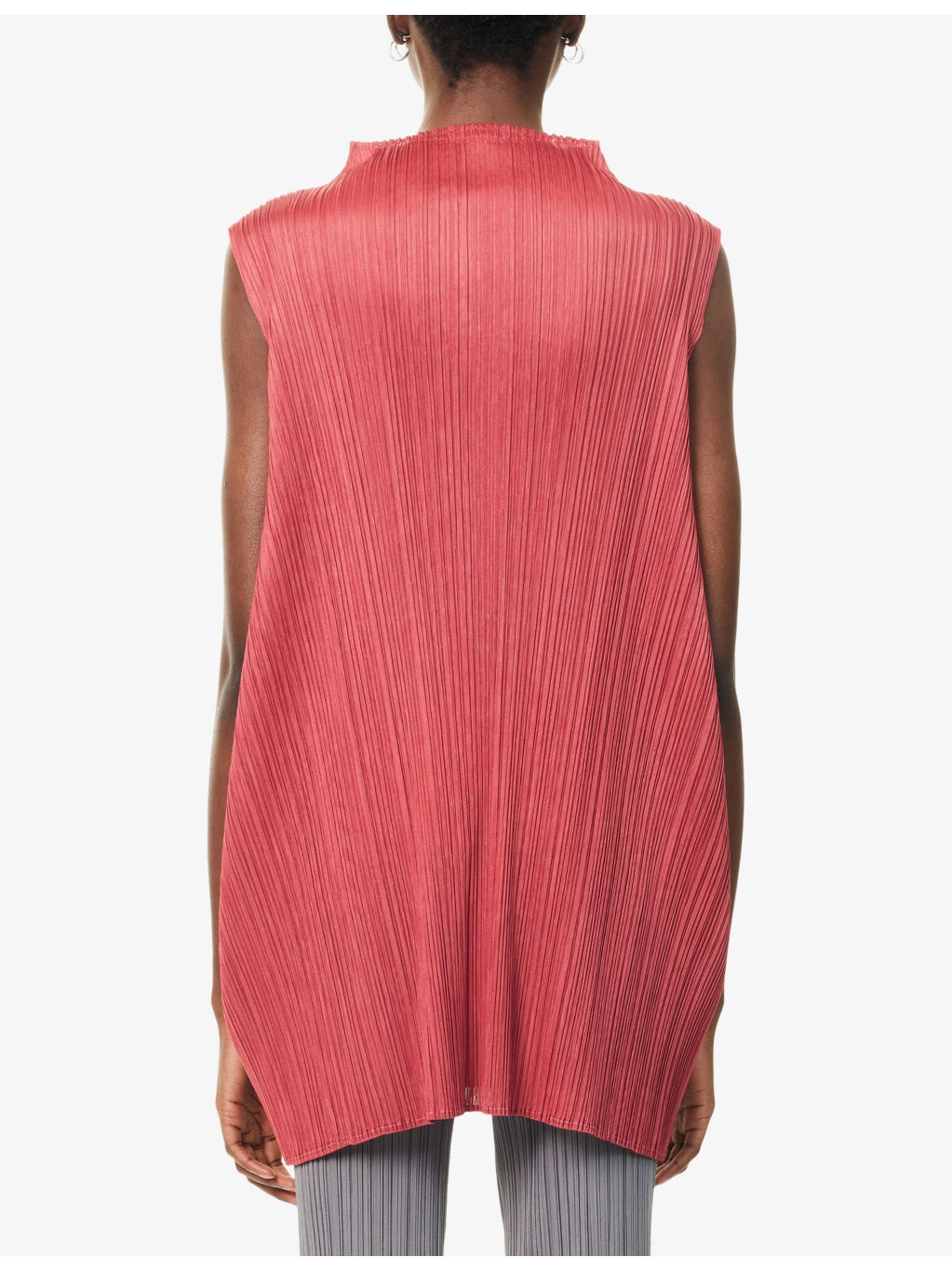 Lamp Shade Sleeveless Knitted Top - 4