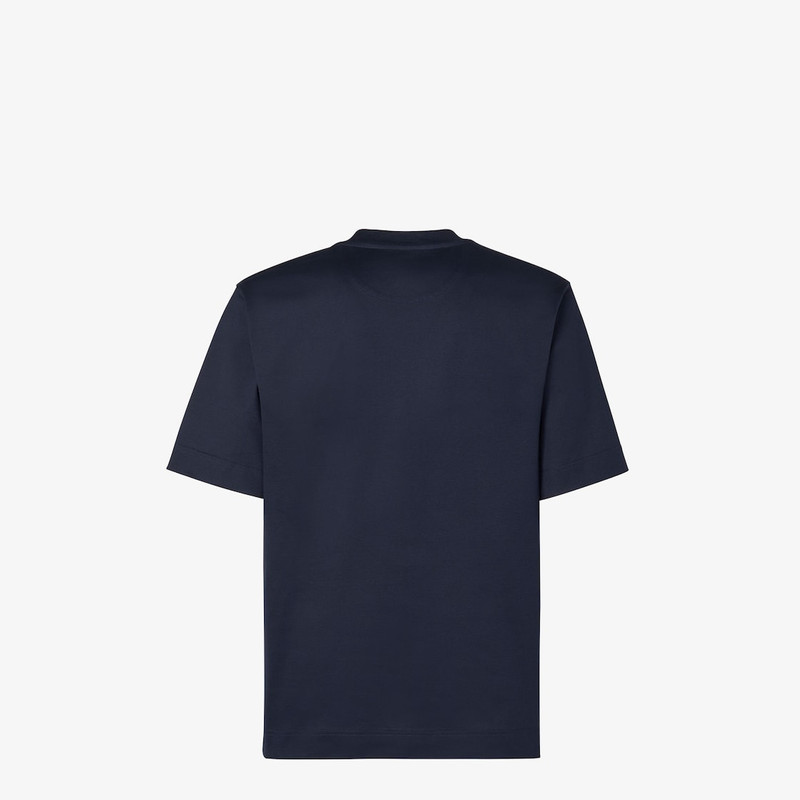 T-Shirt Navy blue cotton T-shirt 2
