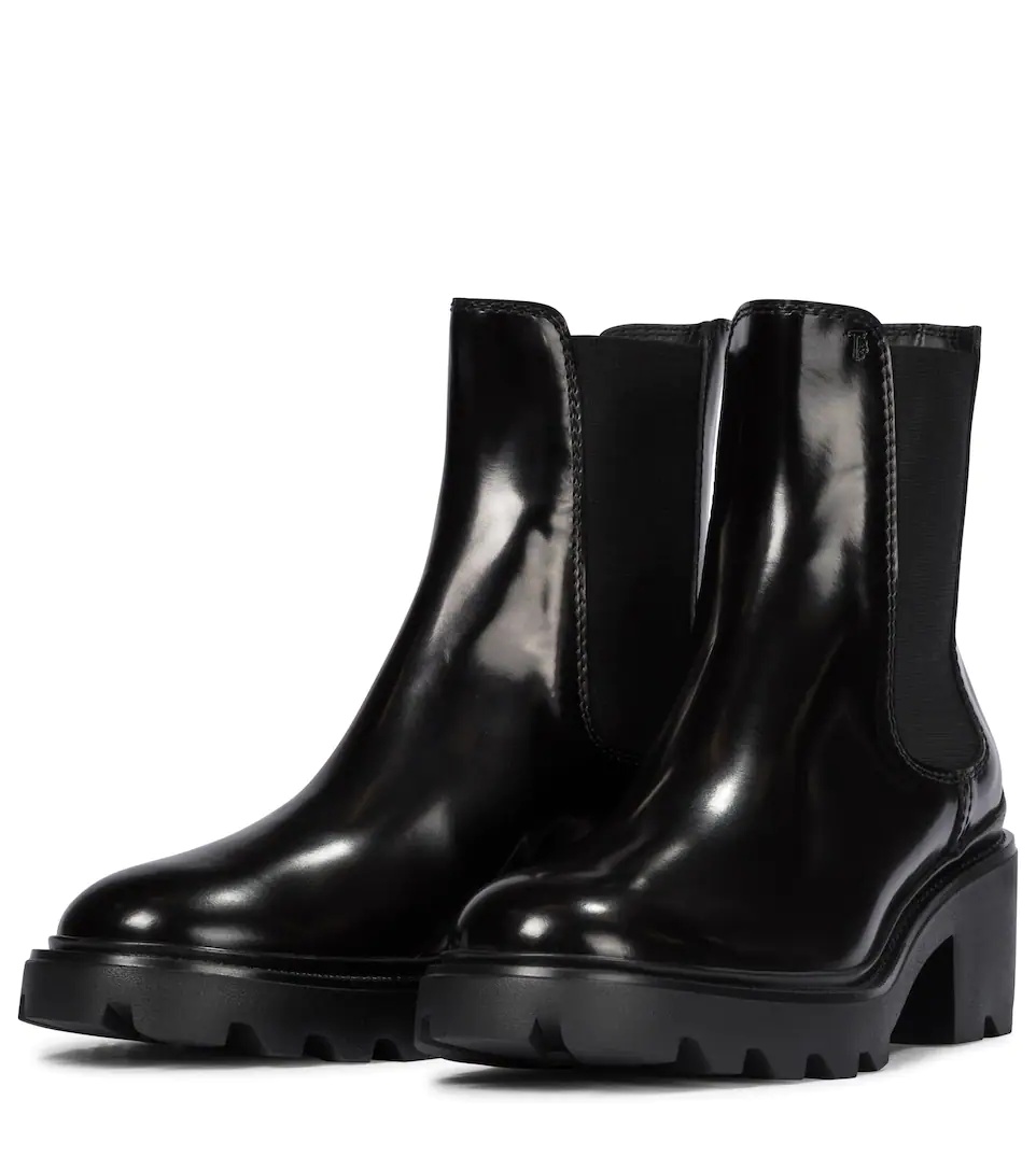 Patent leather Chelsea boots - 5