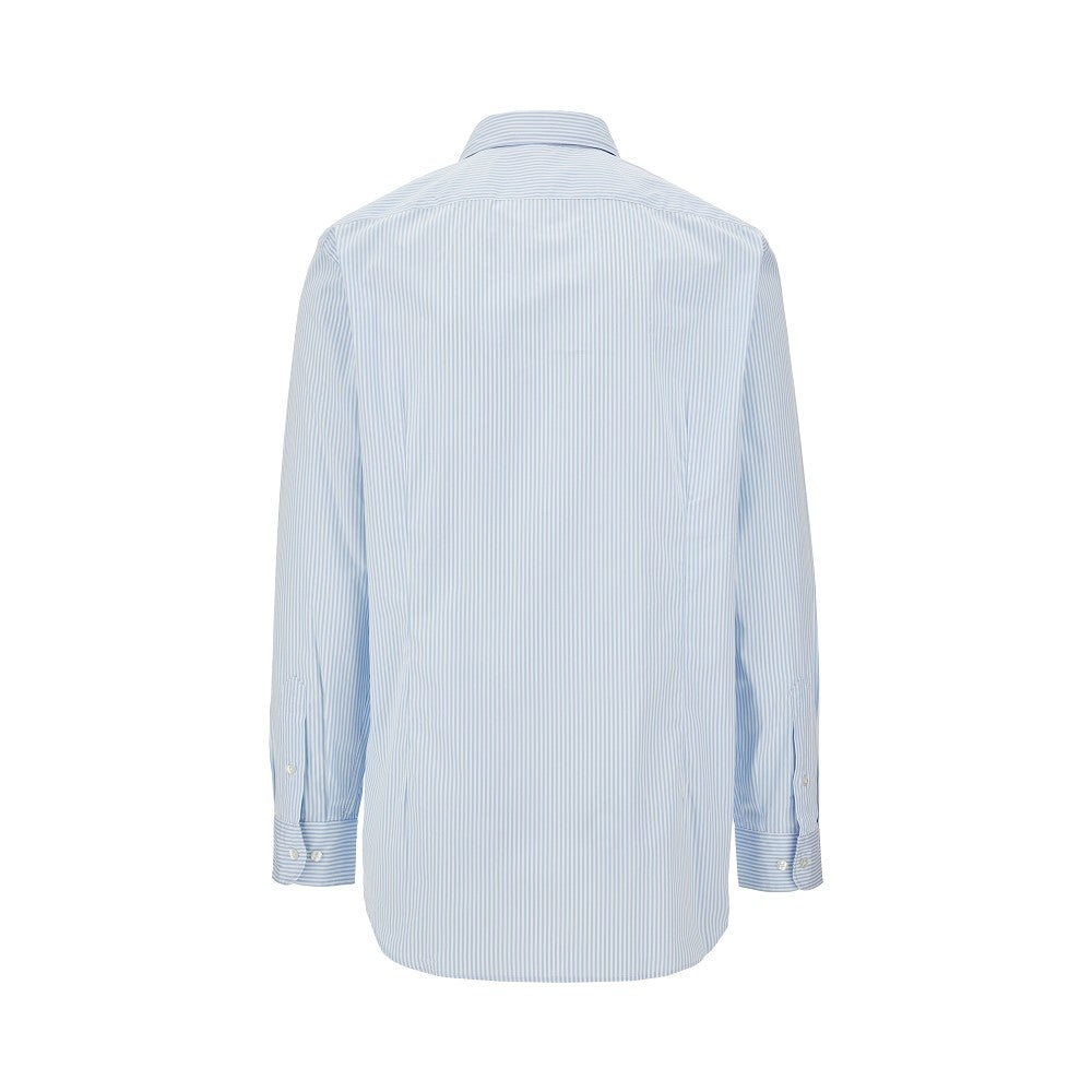 STRIPED POPLIN SHIRT WITH PEGASO LOGO - 3