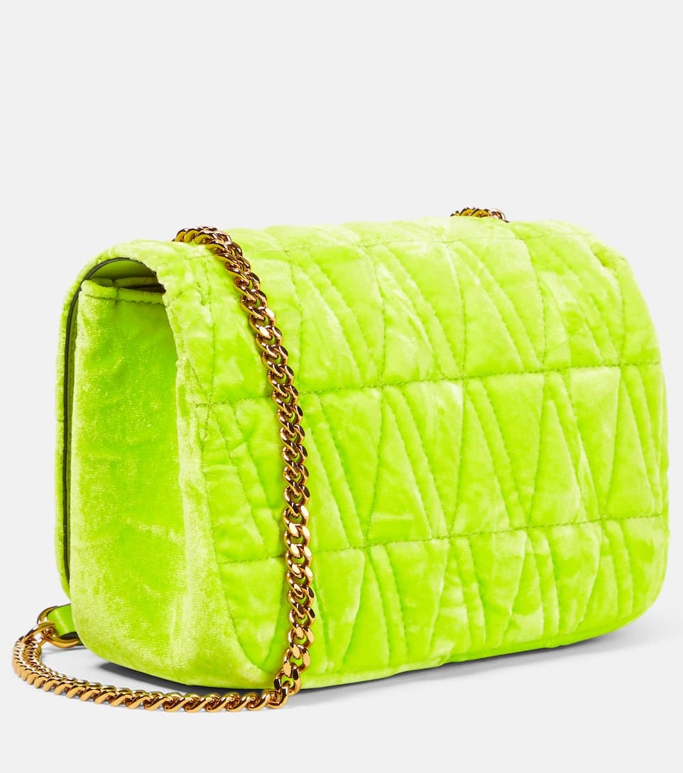 Virtus Small velvet shoulder bag - 4