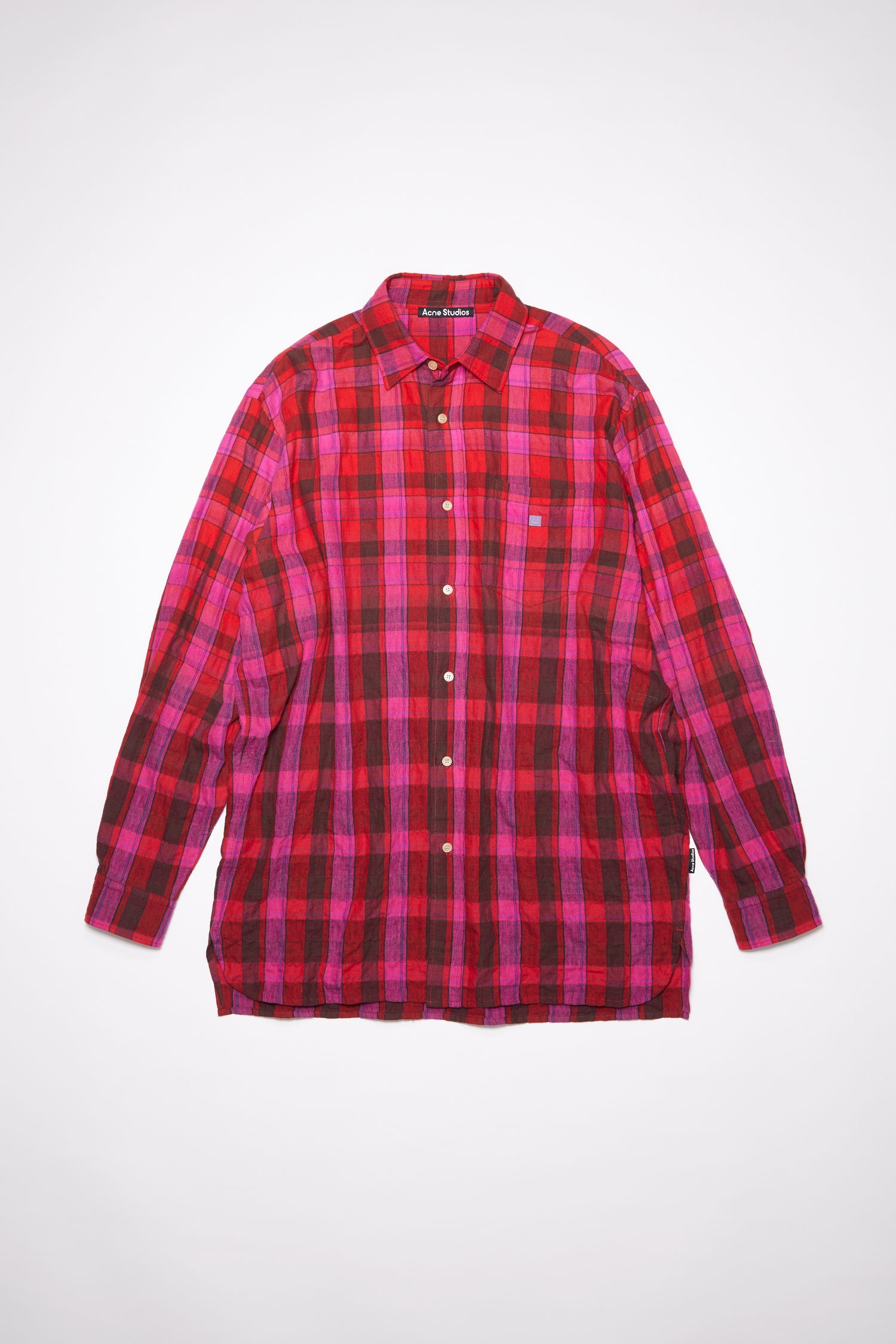 Long sleeve shirt - Fuchsia pink/wine red - 4