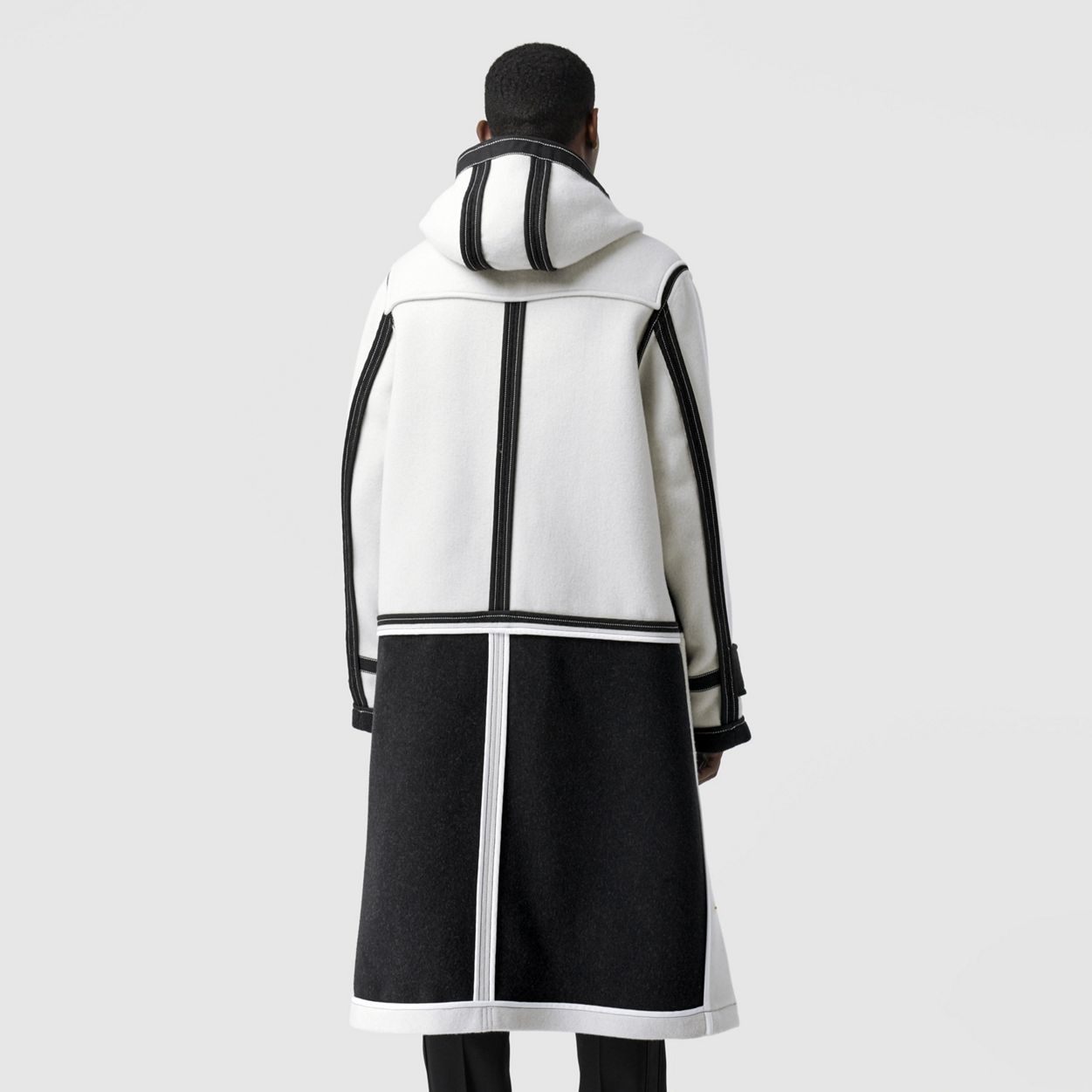 Two-tone Double-faced Wool Duffle Coat - 4