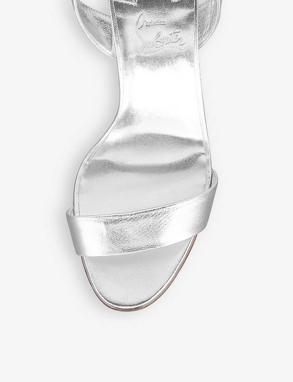 Miss Sabina 85 metallic-leather heeled sandals - 4