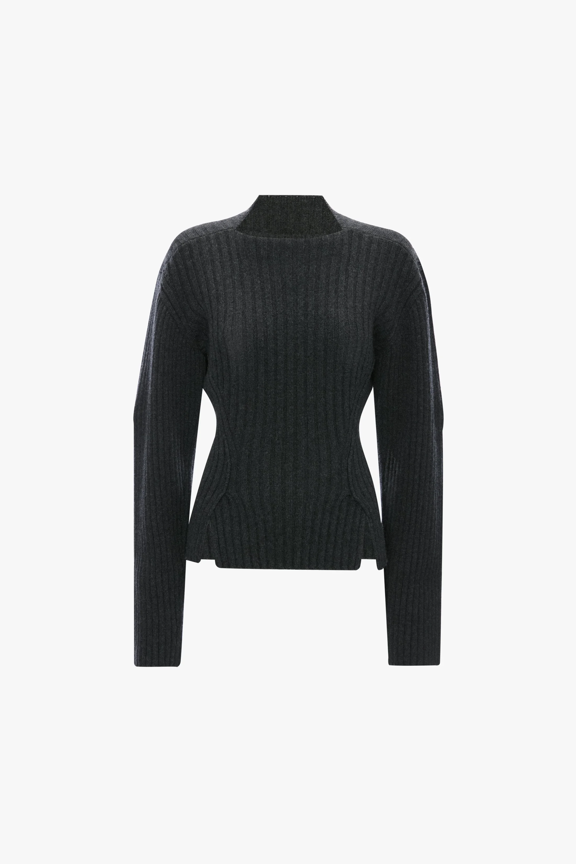 Ribbed Jumper In Ore Melange - 1