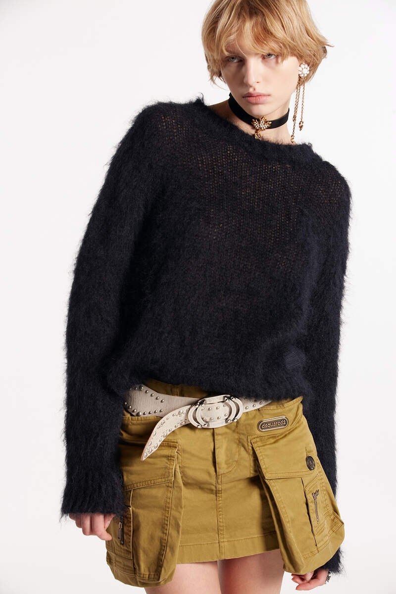 MOHAIR CREWNECK KNIT - 1