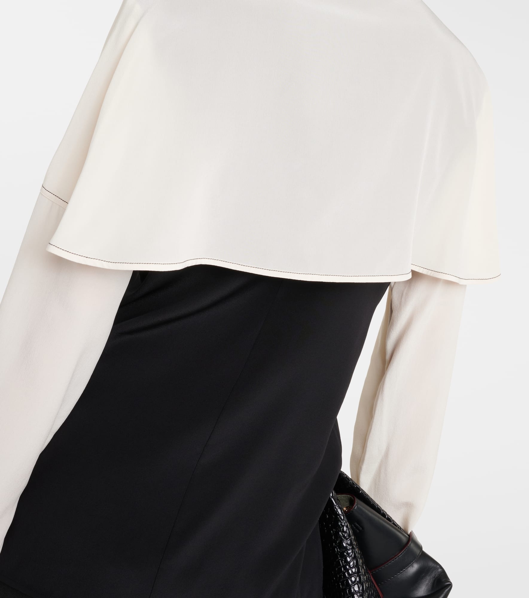 Bow-detail silk crêpe de chine blouse - 6