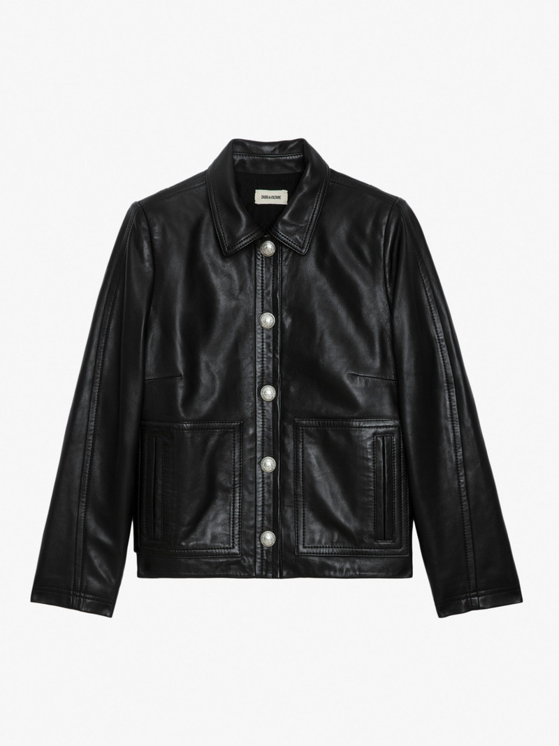 Litchi Leather Jacket - 1