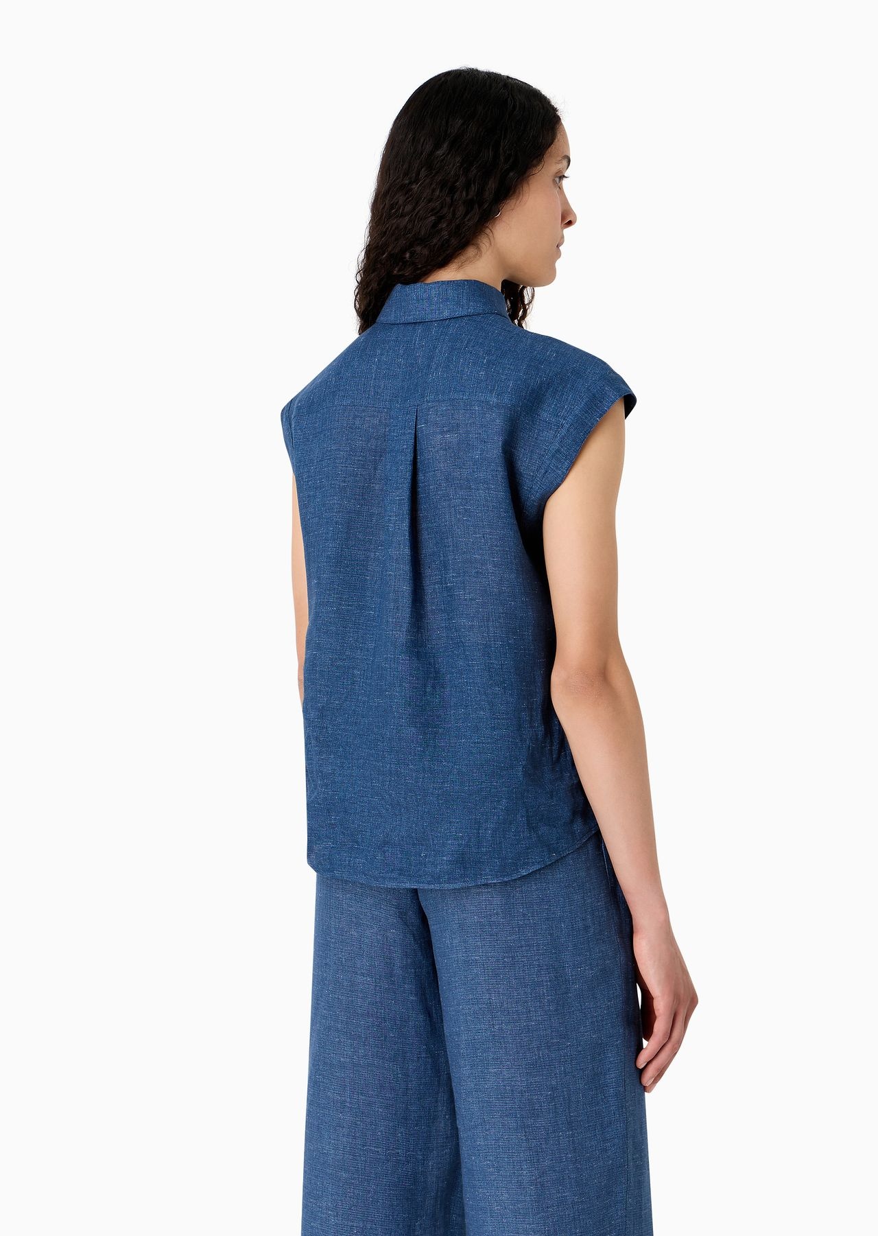 Icon short-sleeved shirt in washed linen - 3