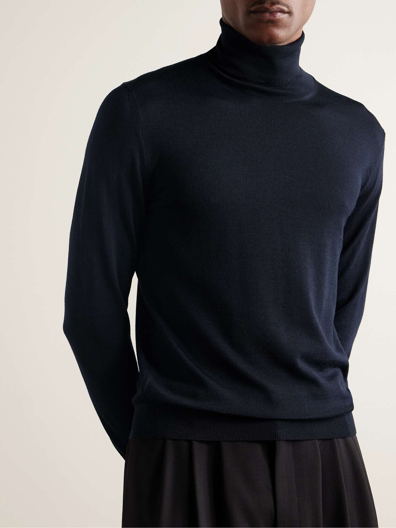 Slim-Fit Merino Wool Rollneck Sweater - 3