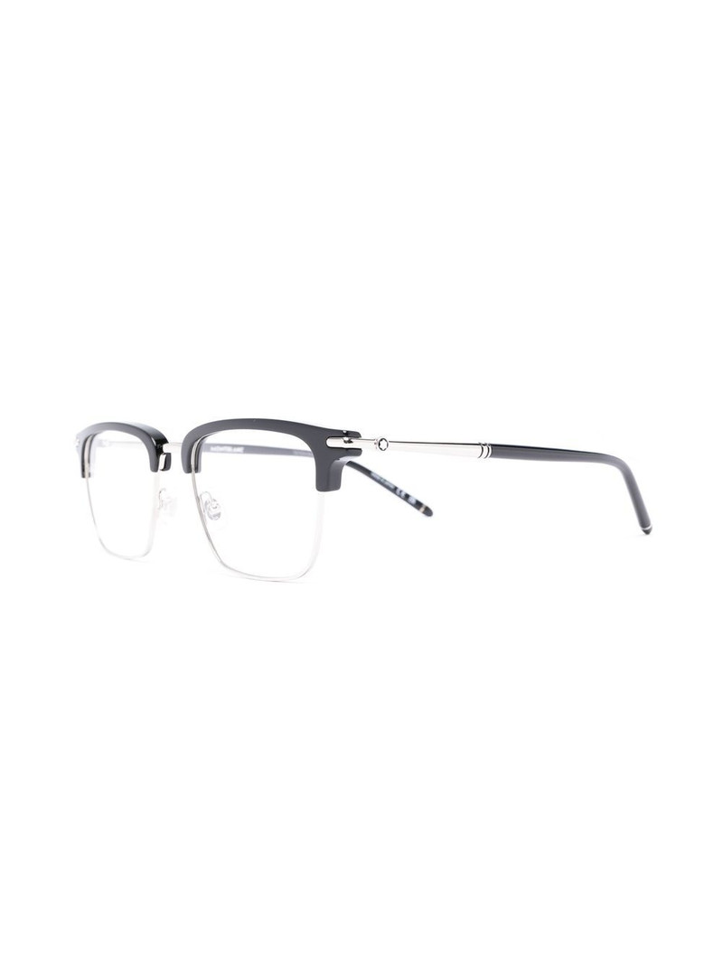 Montblanc square-frame glasses outlook