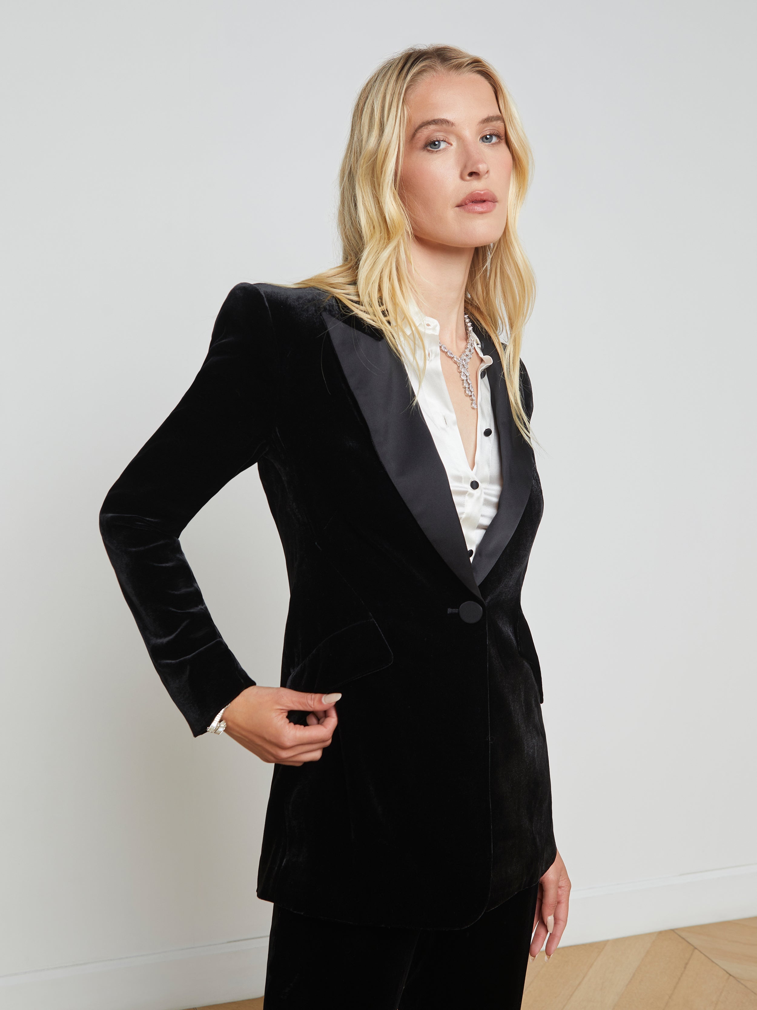 Sheila Velvet Blazer - 4