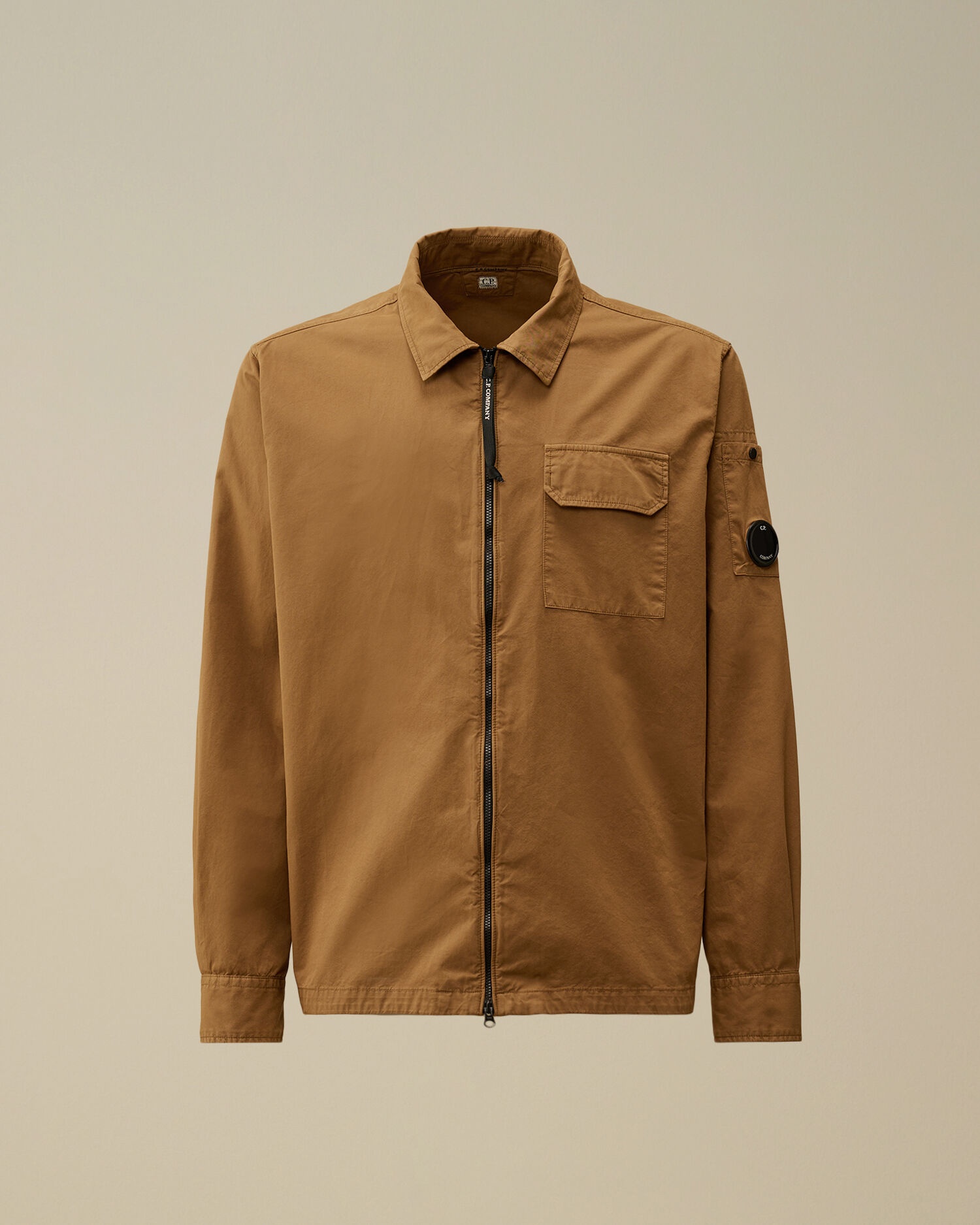 Organic Gabardine Zipped Overshirt - 1