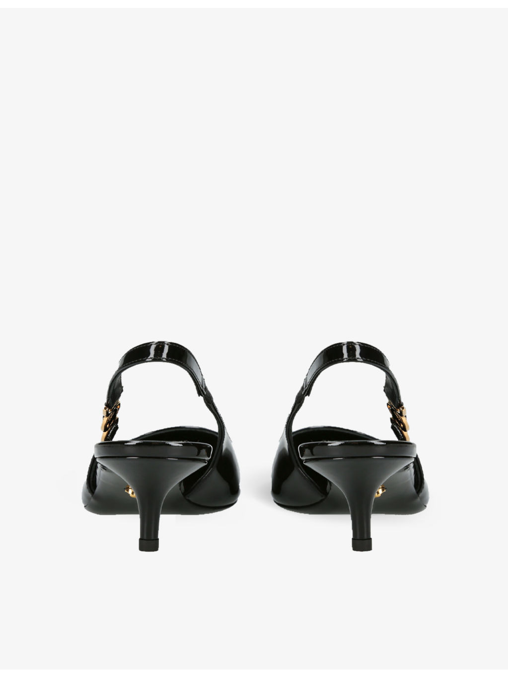 Medusa 40 patent-leather slingback courts - 4