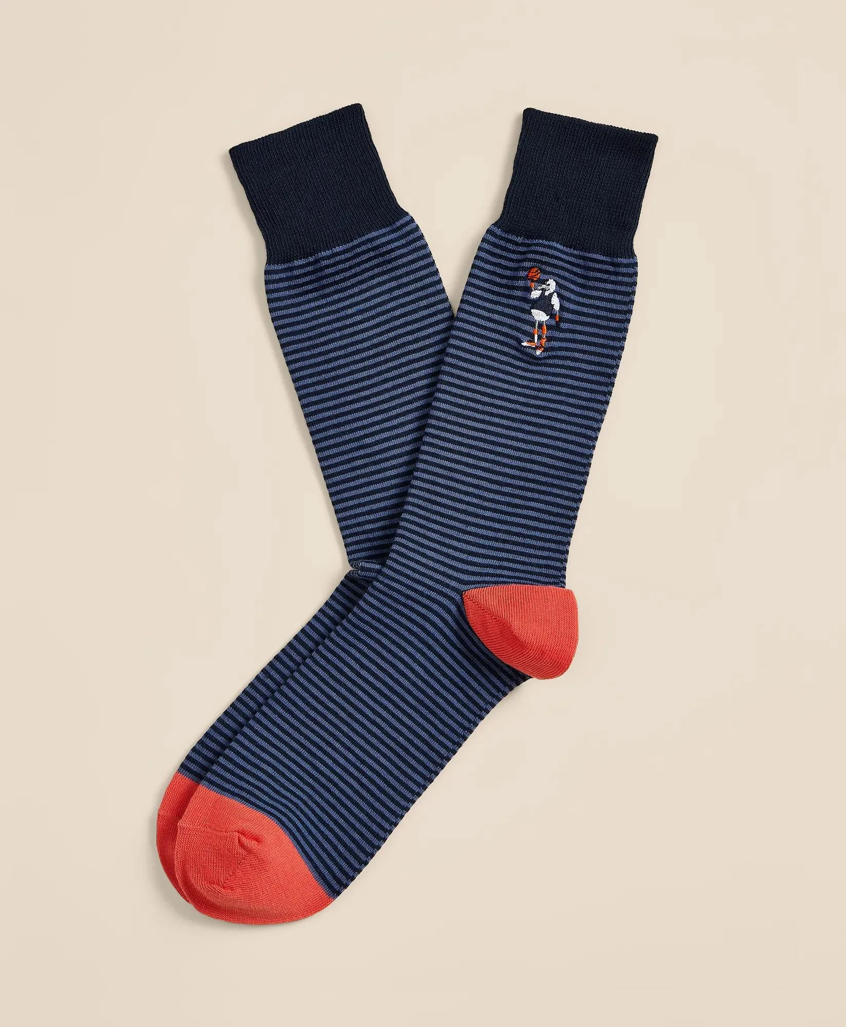 Cotton-Blend Henry Basketball Socks - 1