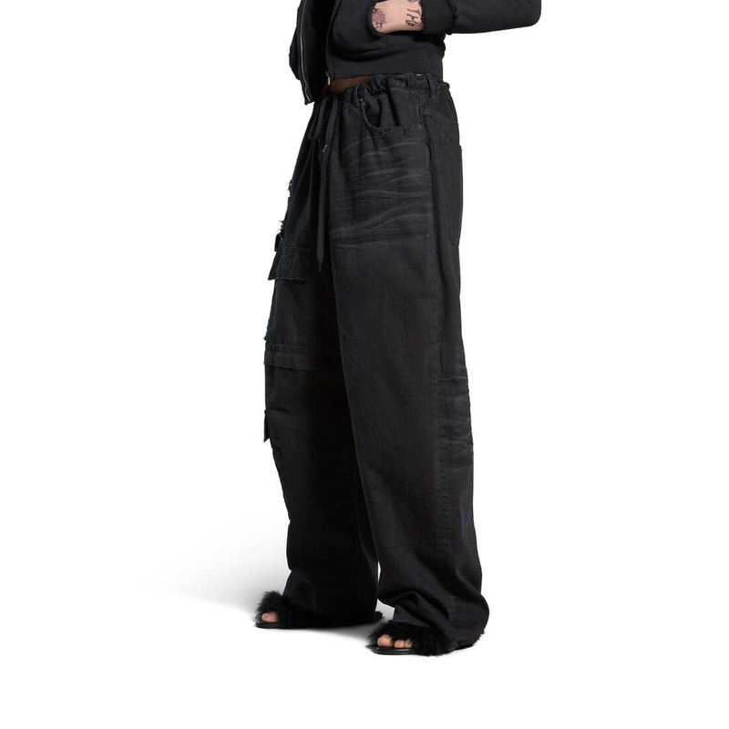 Hybrid Baggy Pants in Black 5