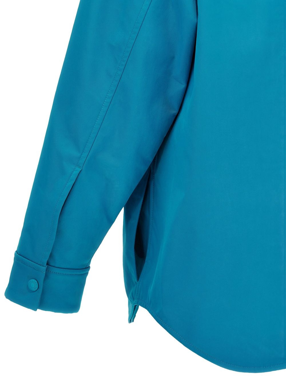 logo-plaque shirt jacket - 3