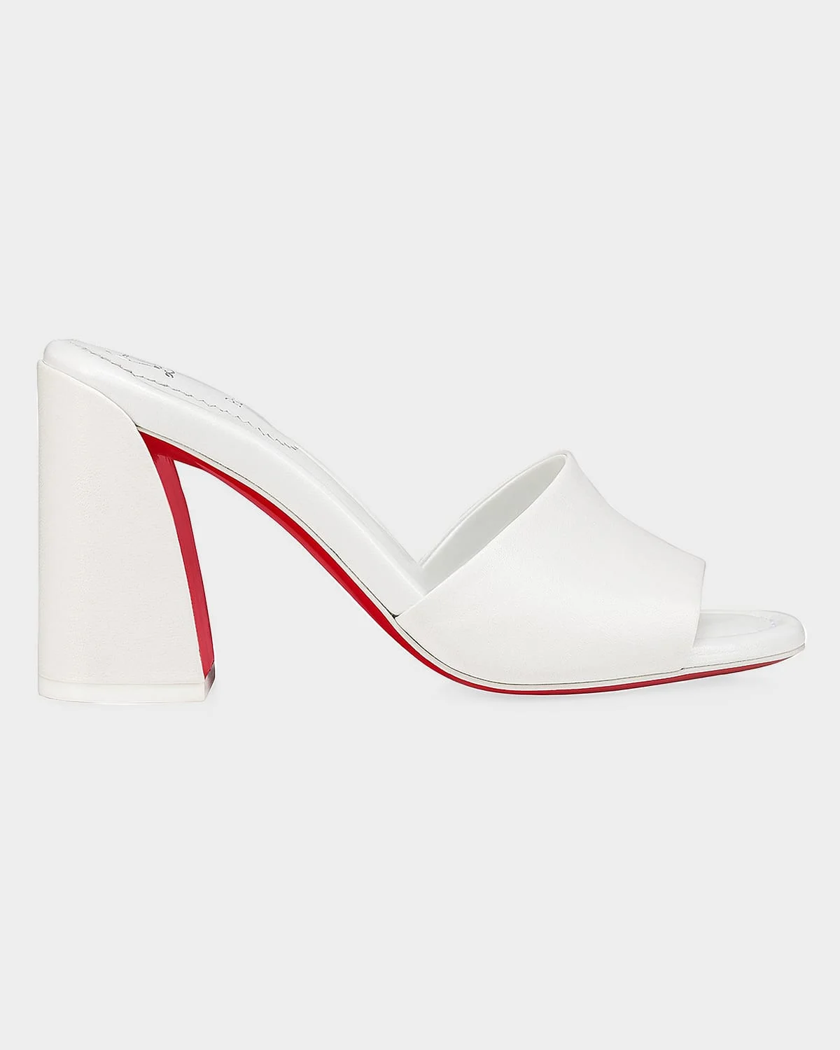 Jane Leather Red Sole Mule Sandals - 1