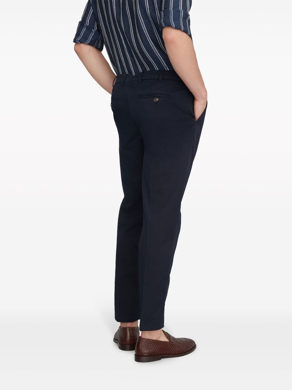 mid-rise slim-fit chinos - 3