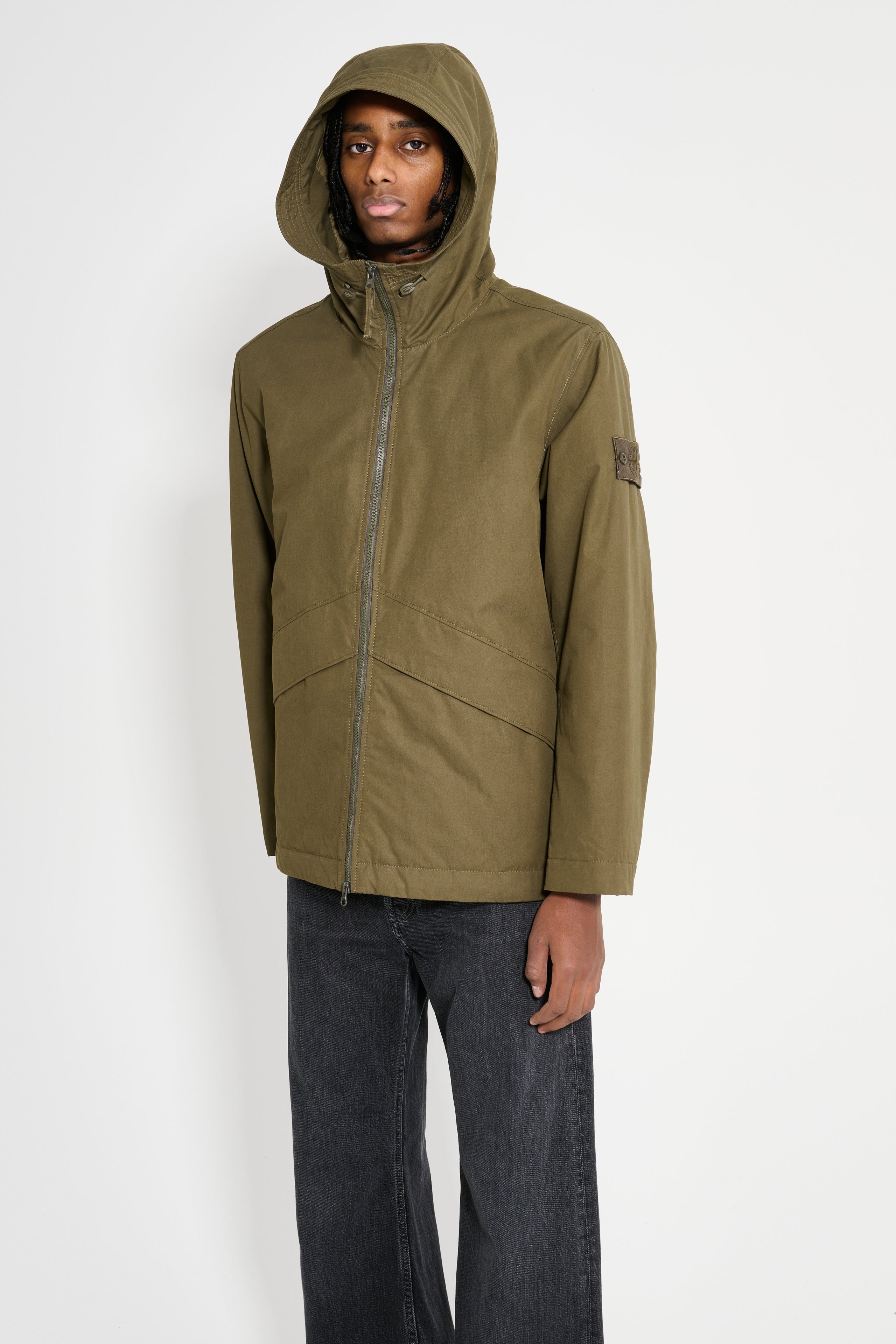 STONE ISLAND GHOST JACKET MILITARY GREEN - 2