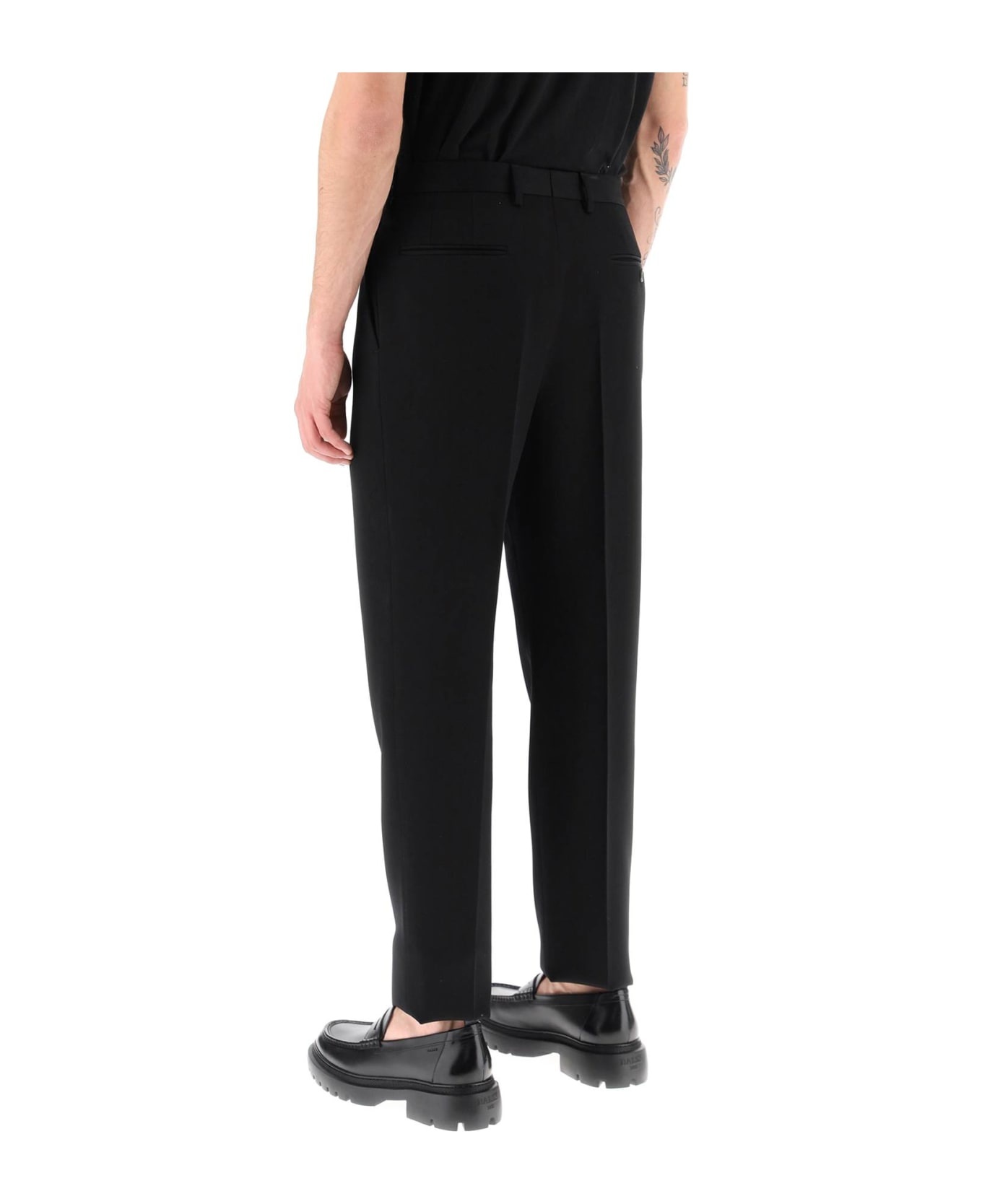 Wool Cigarette Trousers - 3