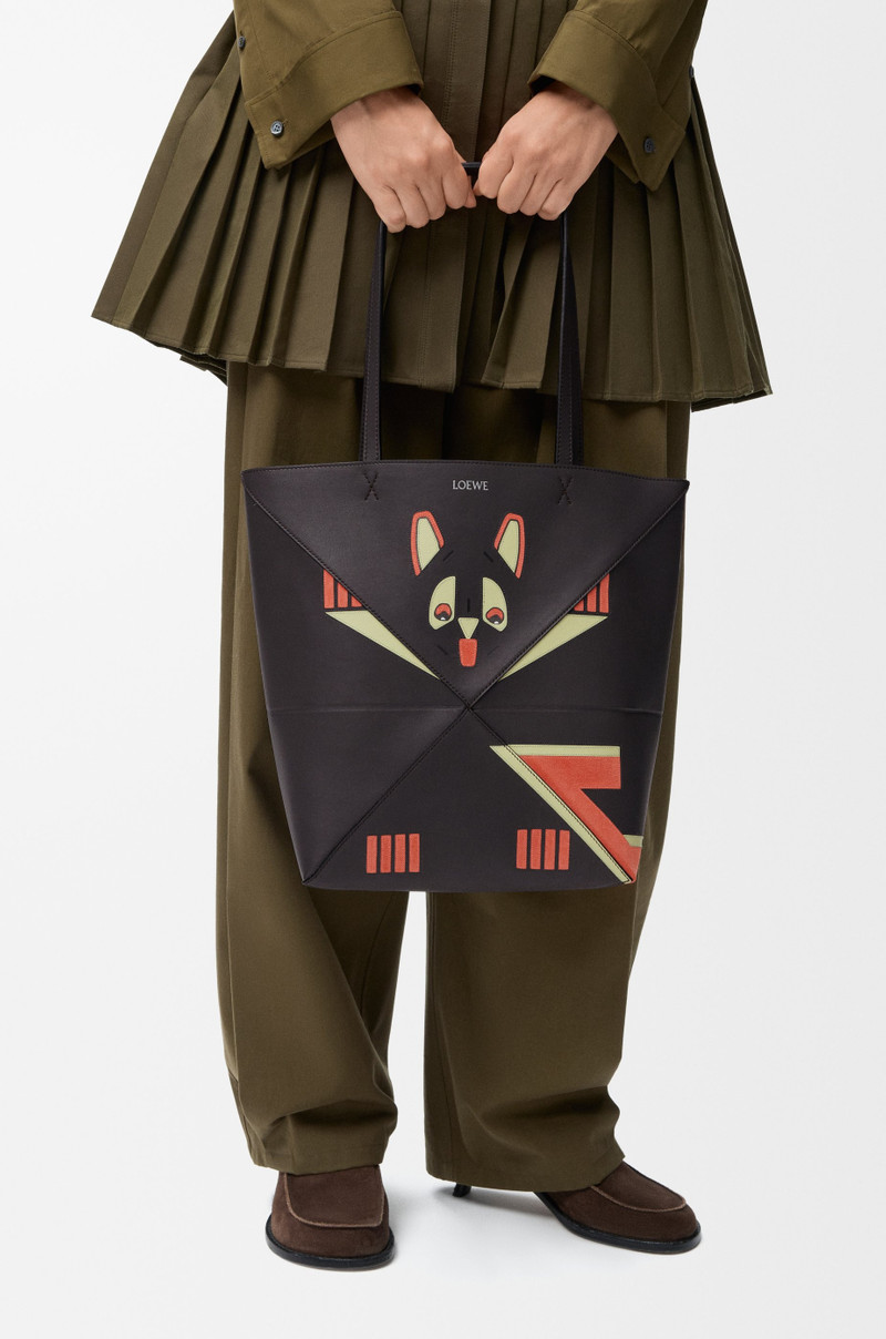 Loewe Futurist Cat medium Puzzle Fold tote in nappa calfskin outlook