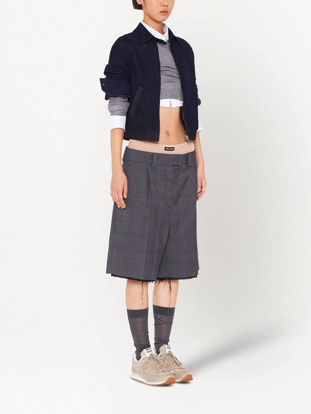 Prince of Wales check Bermuda shorts - 3