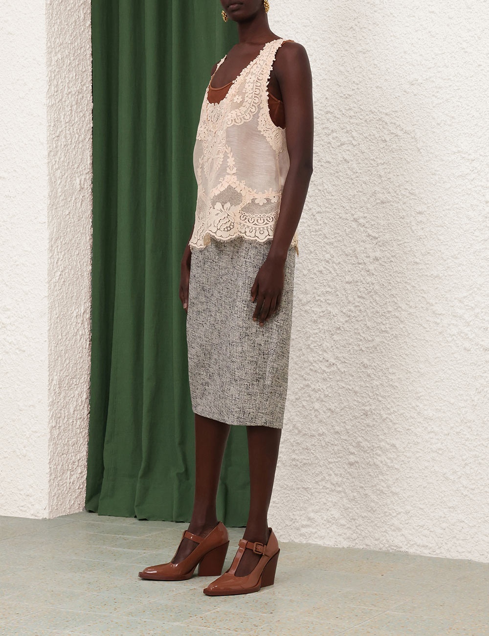 TRANQUILLITY PENCIL SKIRT - 3